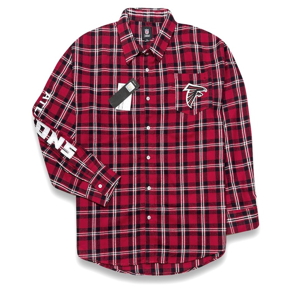 Atlanta Falcons / NFL / FOCO Flannel Shirt - NWT Mens Size 2XL - #45039-E2‎
